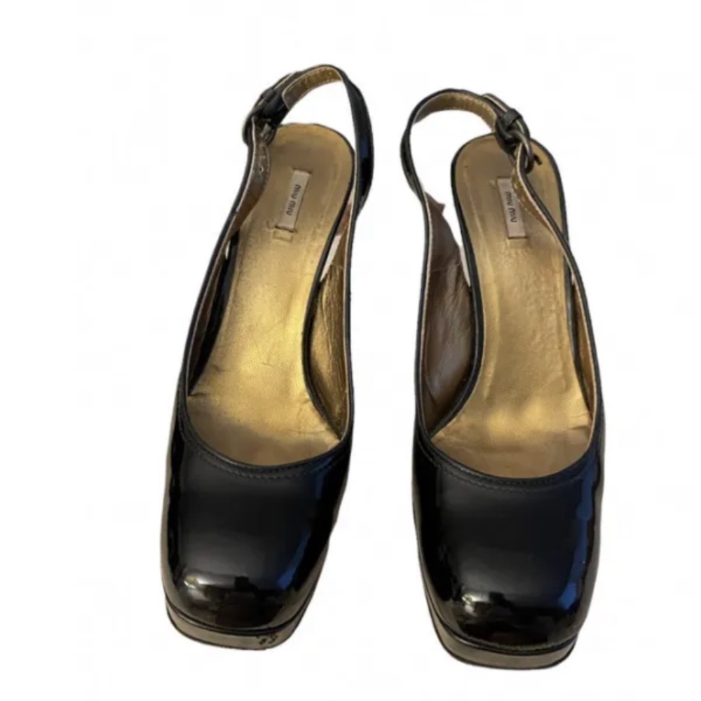 Miu Miu Slingback Platform Heels